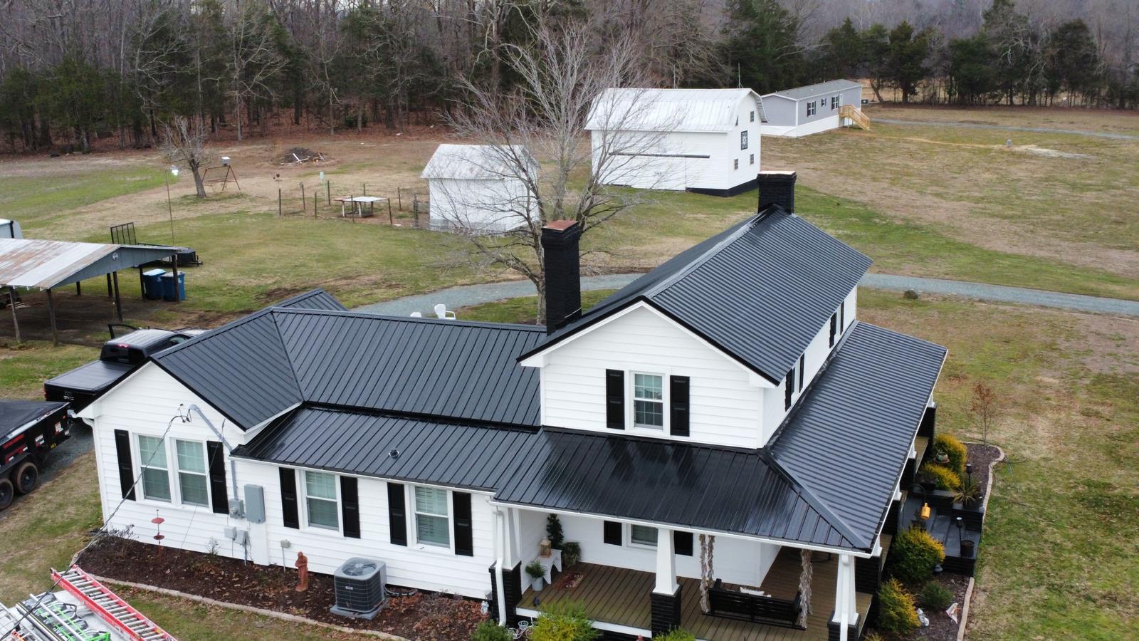 Professional metal roofing contractor project in Asheboro North Carolina