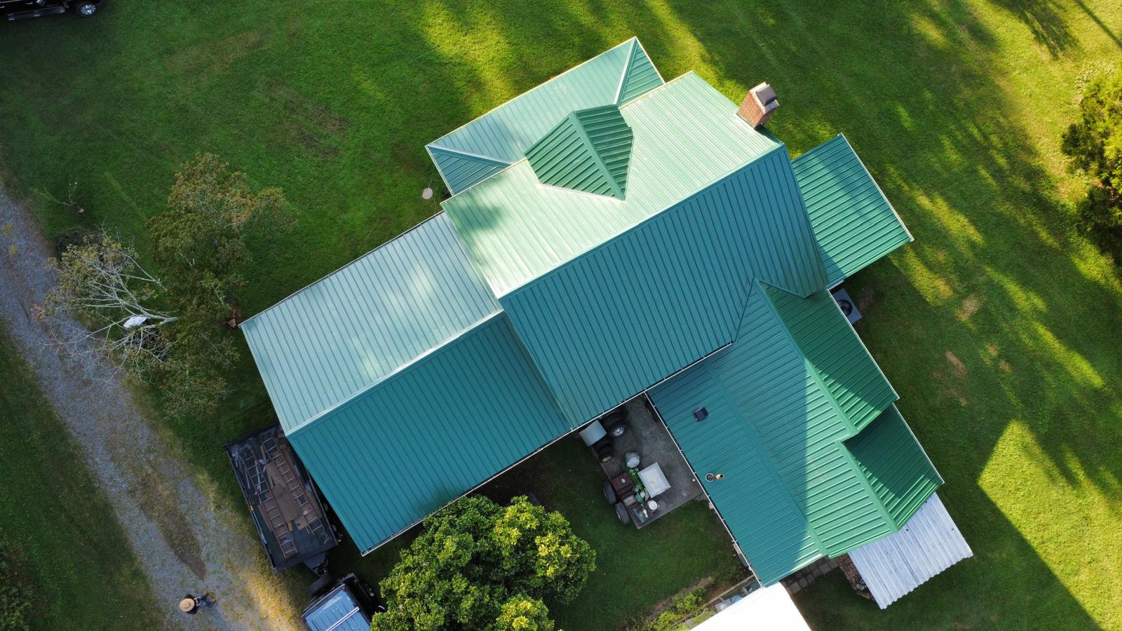 Residential roof replacement project near Winston-Salem NC with new roofing system